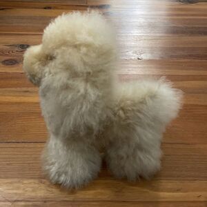 100% Alpaca Poodle Dog Stuffed Animal Peru Plush